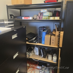 Black Metal Storage Shelving
